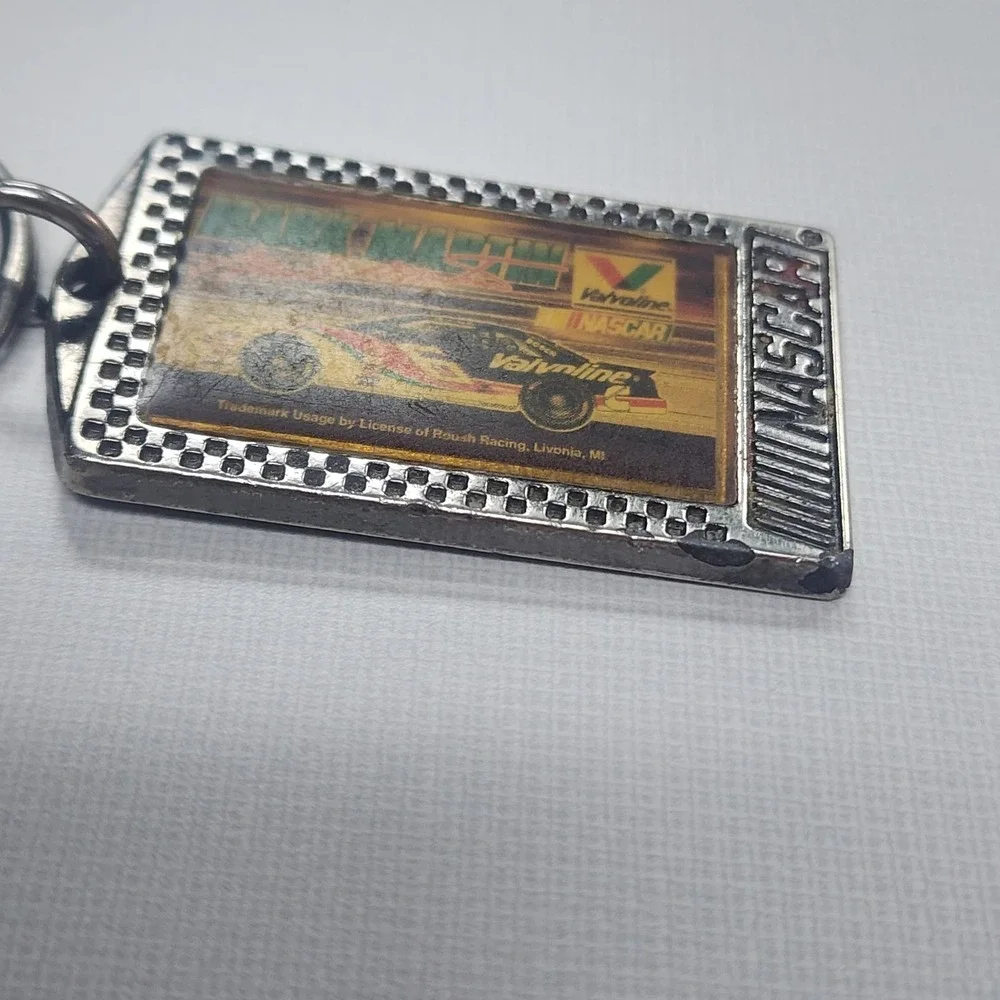 Vintage Mark Martin #6 Nascar Racing Keychain Wincraft Racing Valvoline Racing